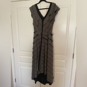 Free People Gray Ruffle Dress